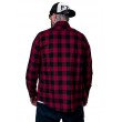 Dragstrip Kustom Checkered Lumber Jack Shirt in Black & Burgundy